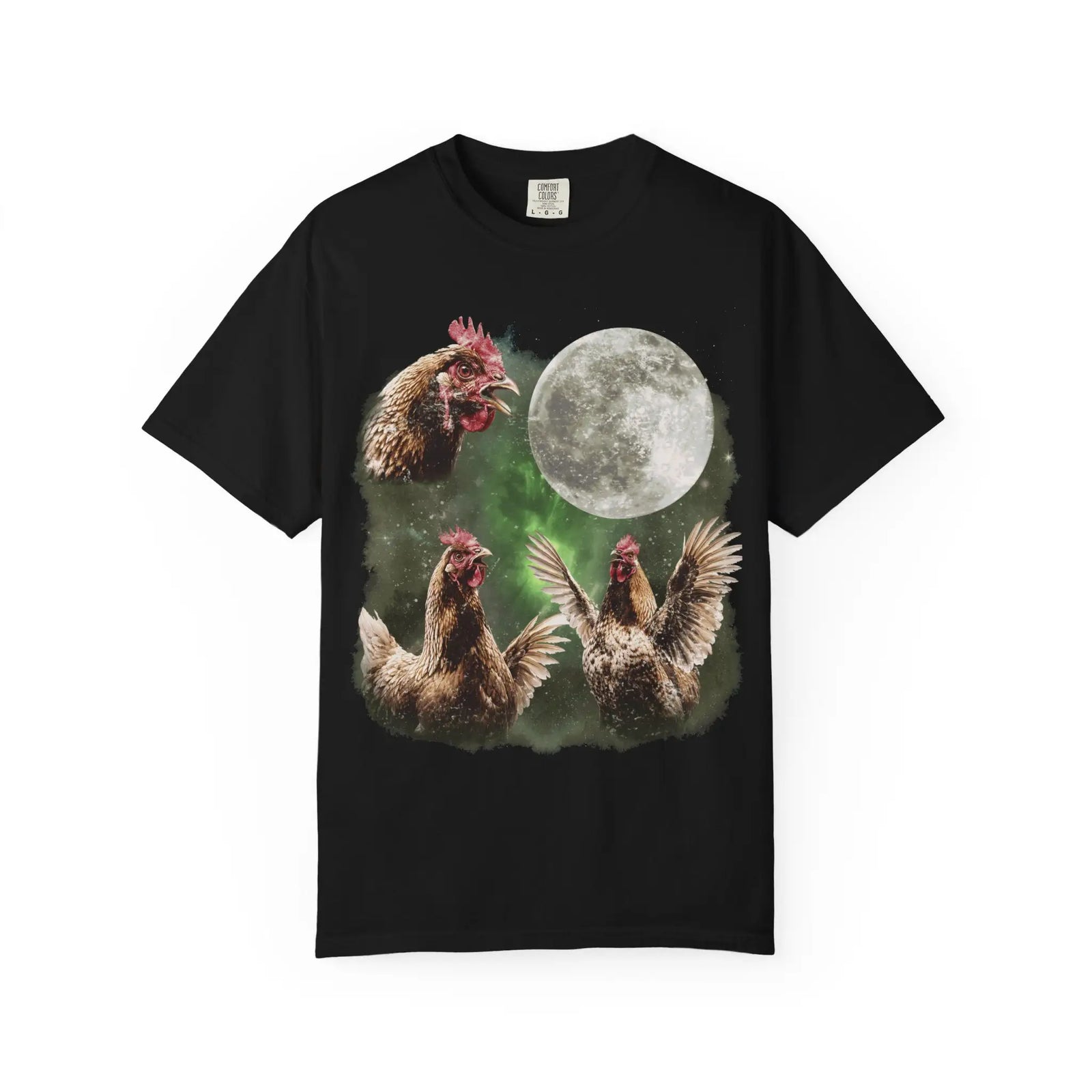 Howling Chickens Moon meme T-Shirt