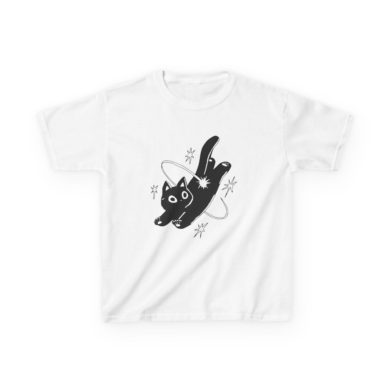 Cat in space baby tee