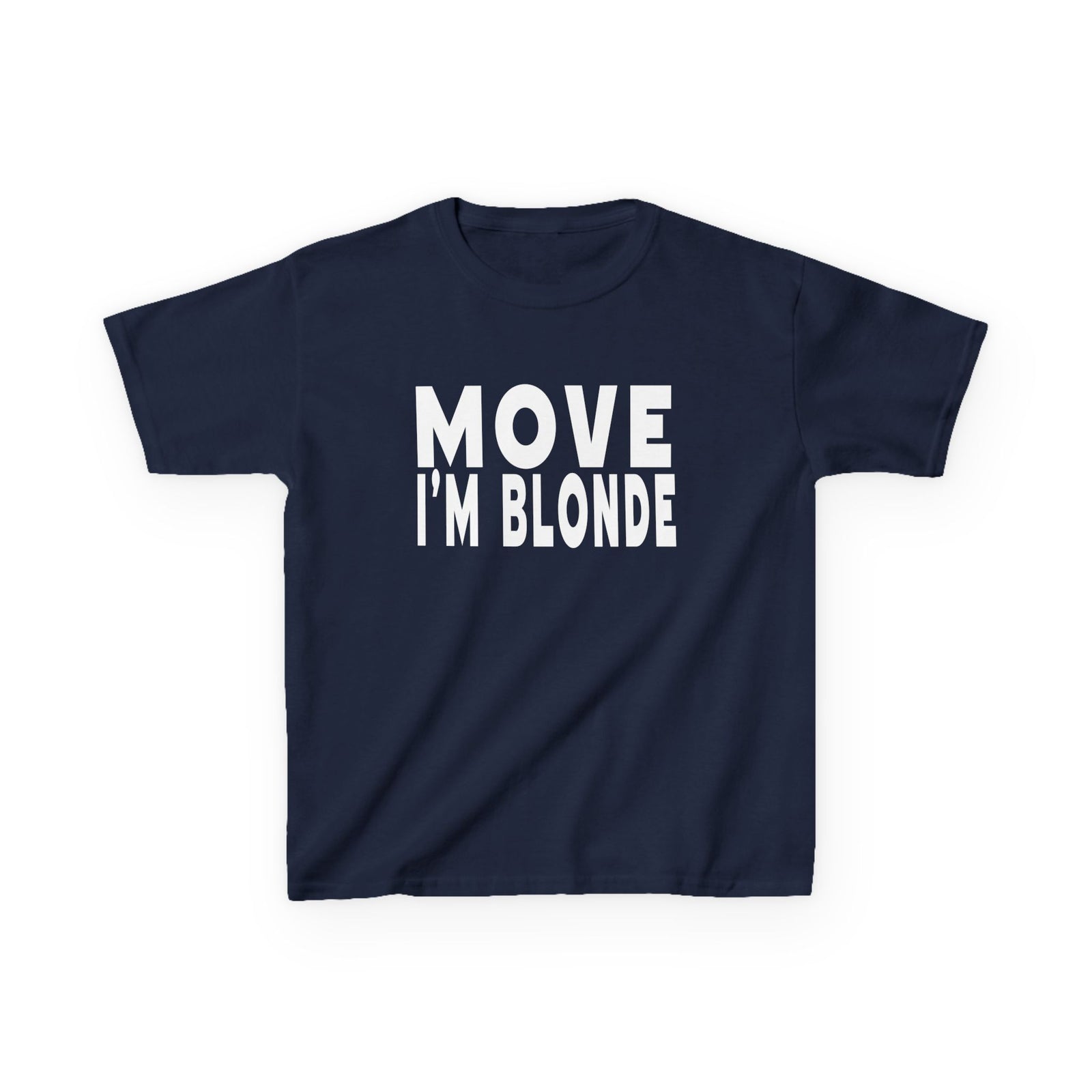 move i'm blonde Y2K aesthetic baby tee