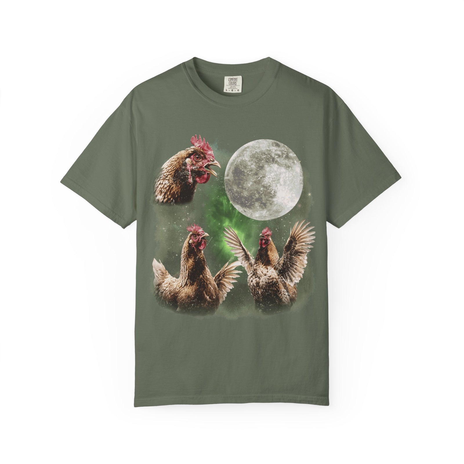 Howling Chickens Moon meme T-Shirt