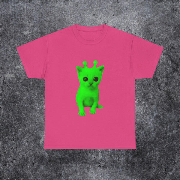 Silly Alien Cat T Shirt