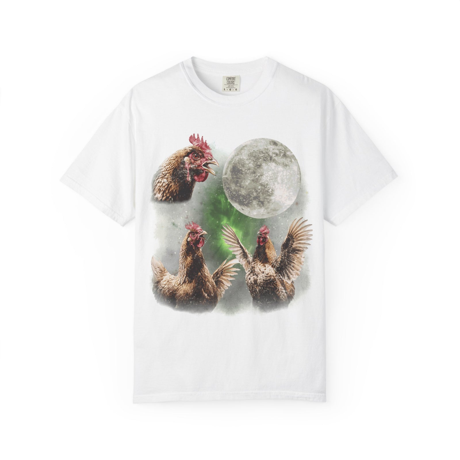 Howling Chickens Moon meme T-Shirt
