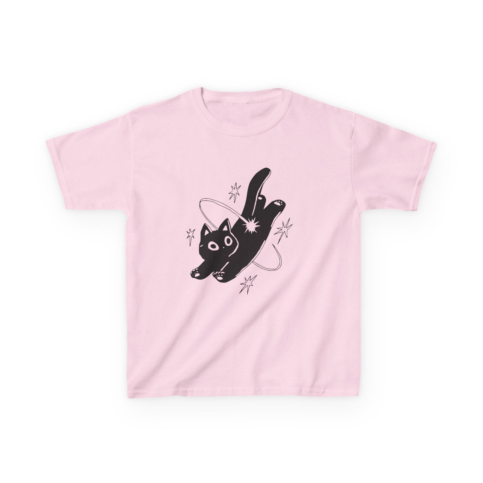 Cat in space baby tee