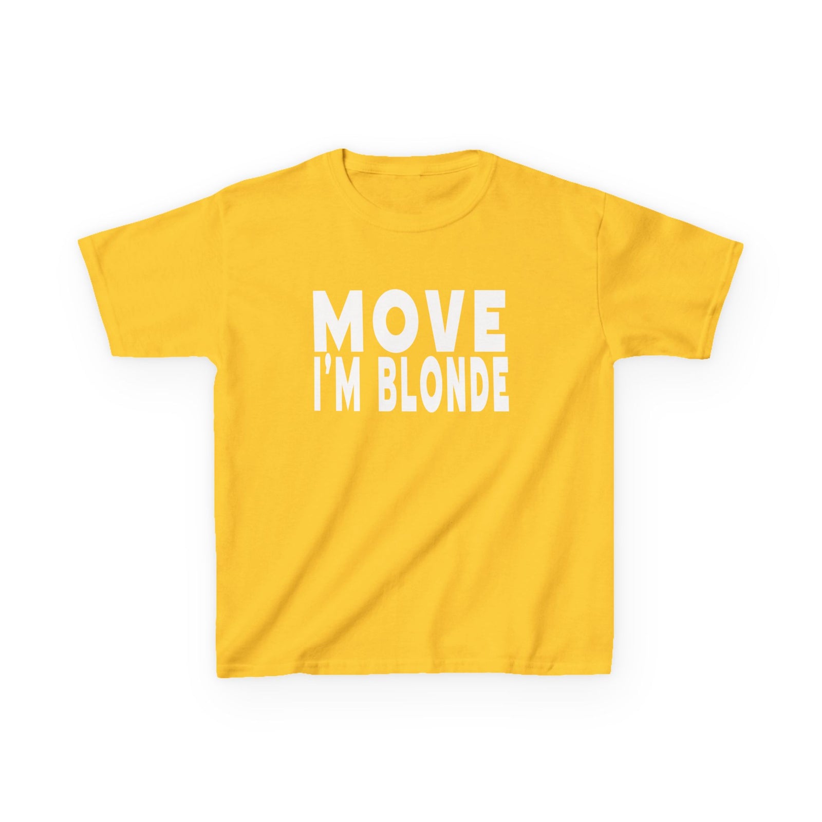 move i'm blonde Y2K aesthetic baby tee