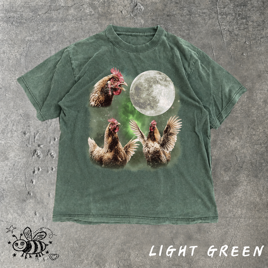 Howling Chickens Moon meme T-Shirt
