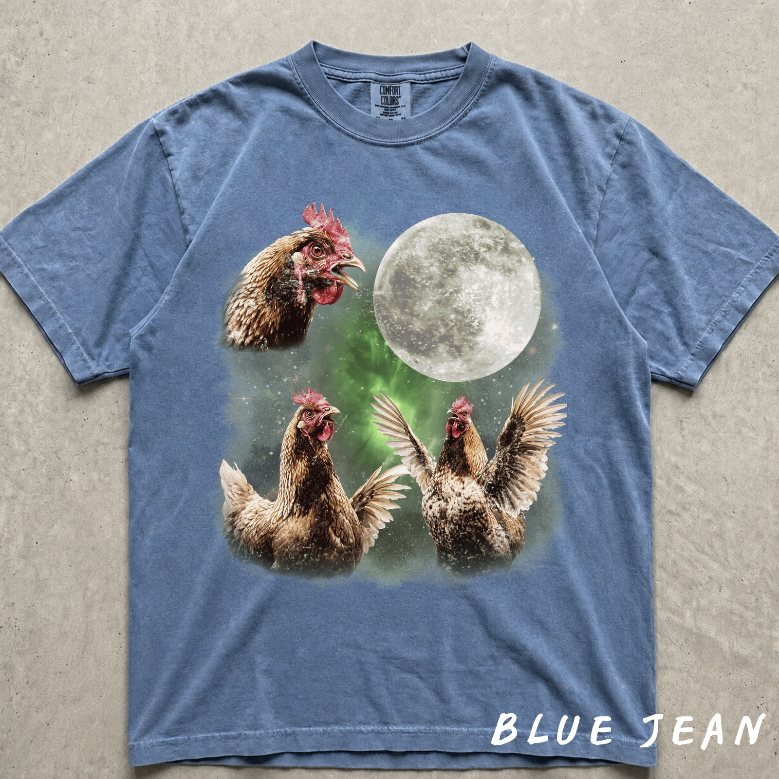 Howling Chickens Moon meme T-Shirt
