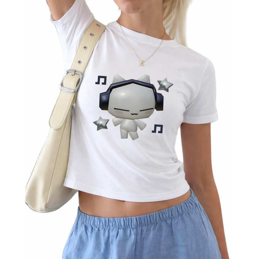 Headphone Cat Baby Tee
