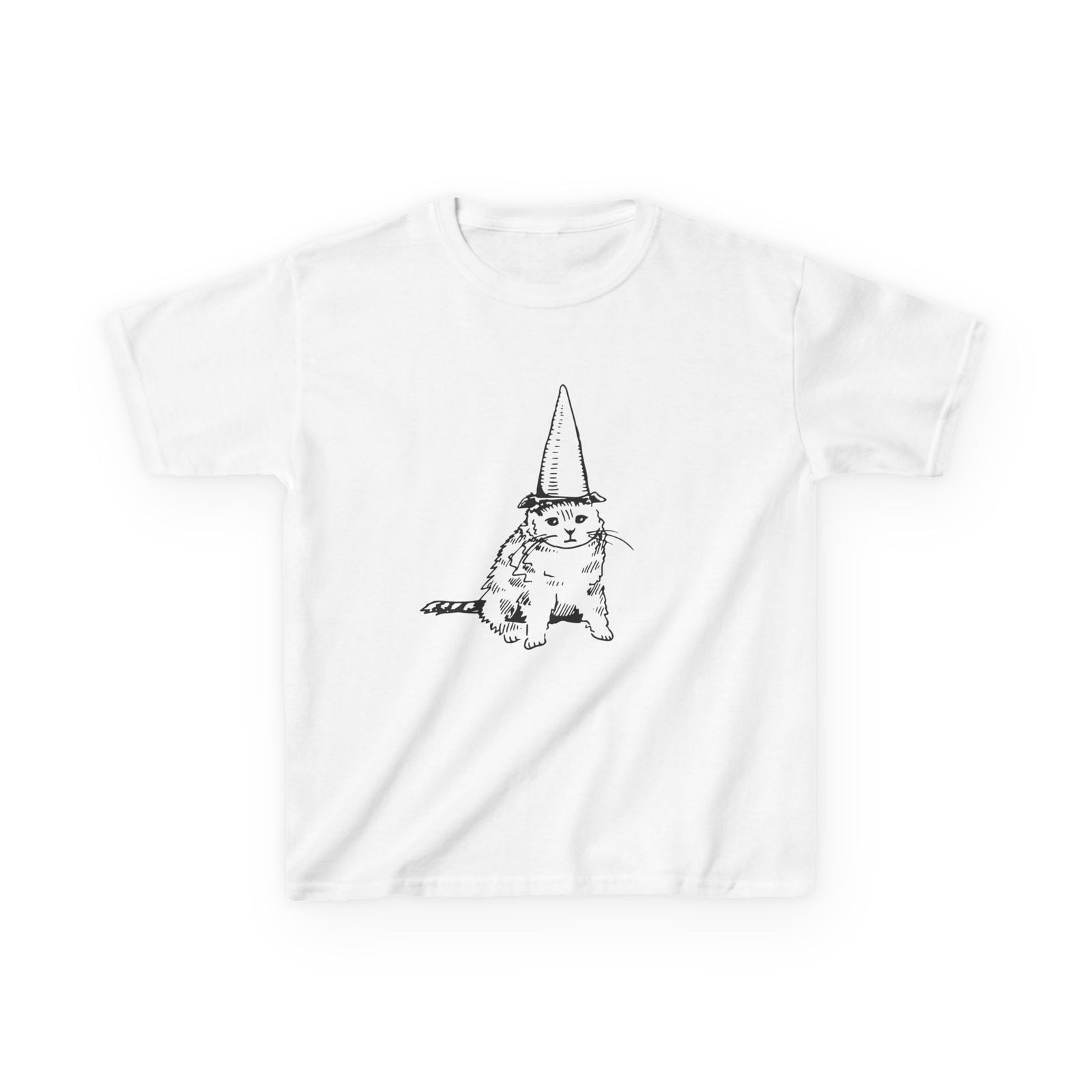 Silly cat Y2K baby tee