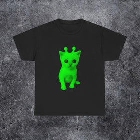 Silly Alien Cat T Shirt