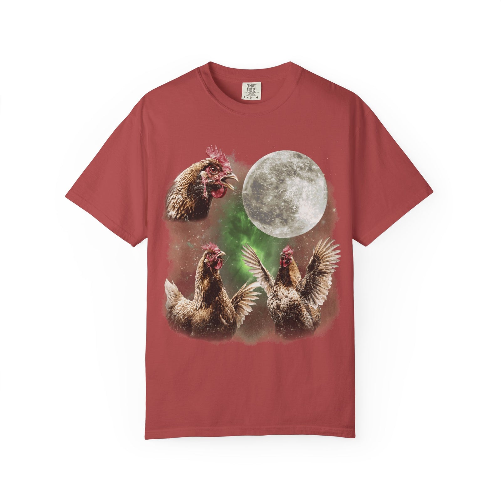 Howling Chickens Moon meme T-Shirt