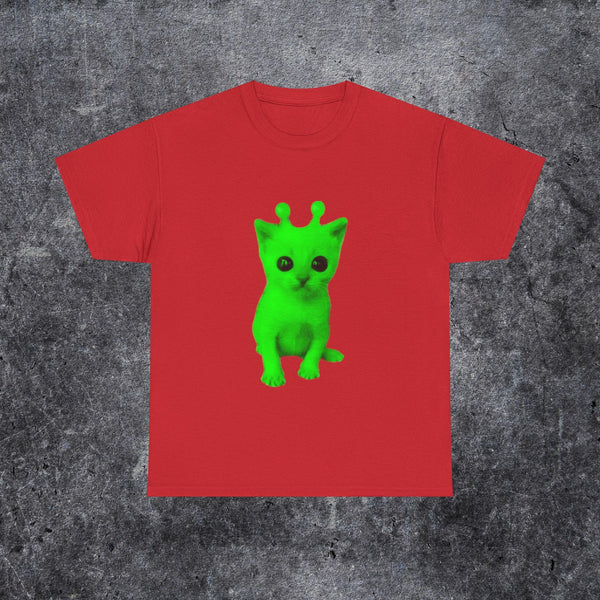 Silly Alien Cat T Shirt