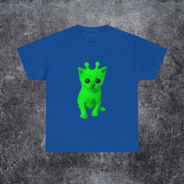 Silly Alien Cat T Shirt