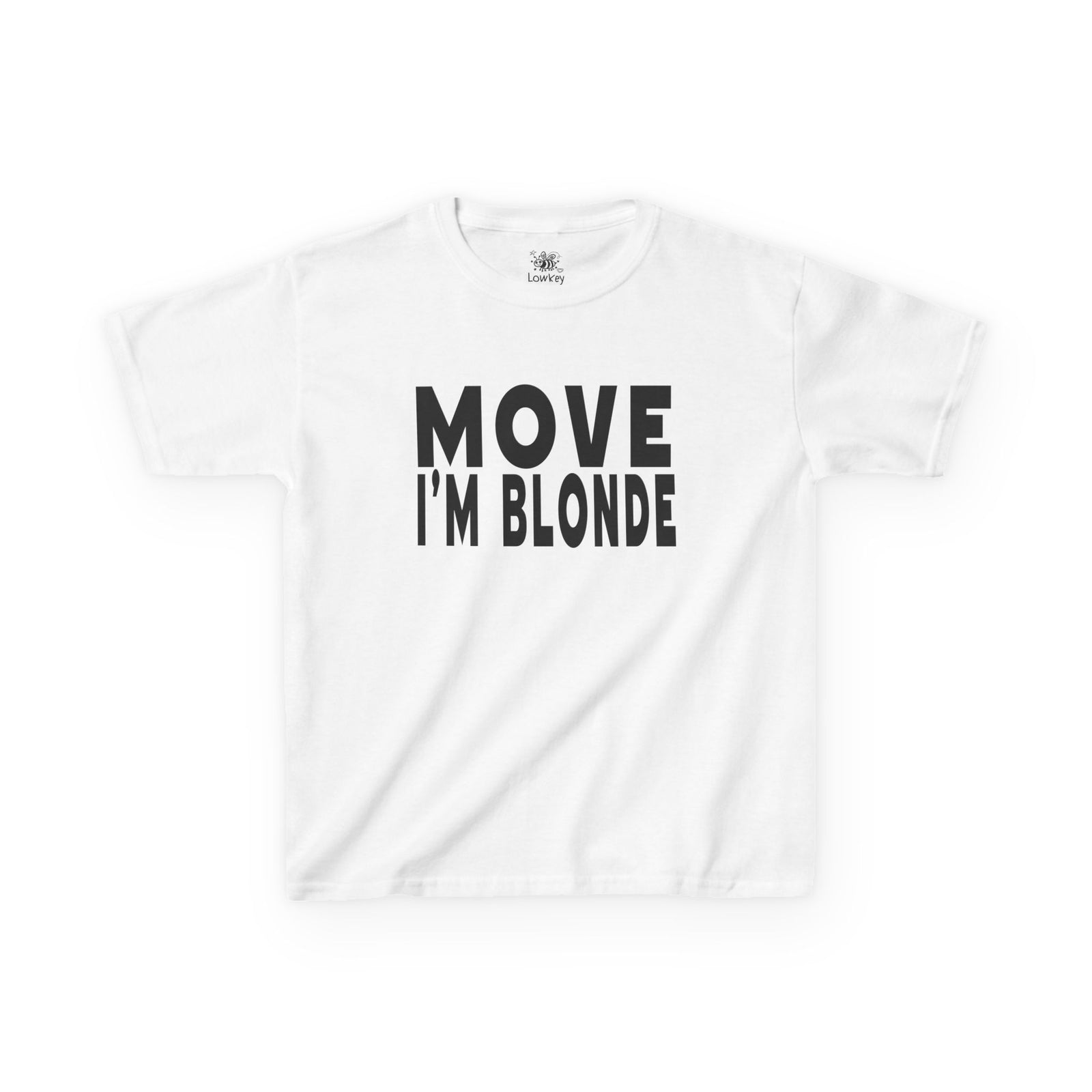 move i'm blonde Y2K aesthetic baby tee