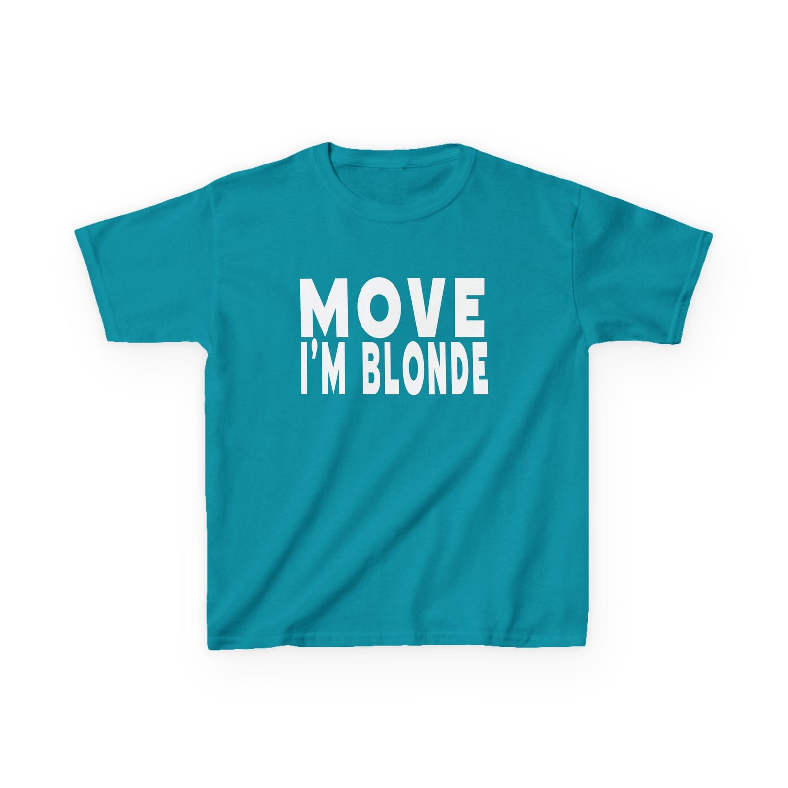 move i'm blonde Y2K aesthetic baby tee