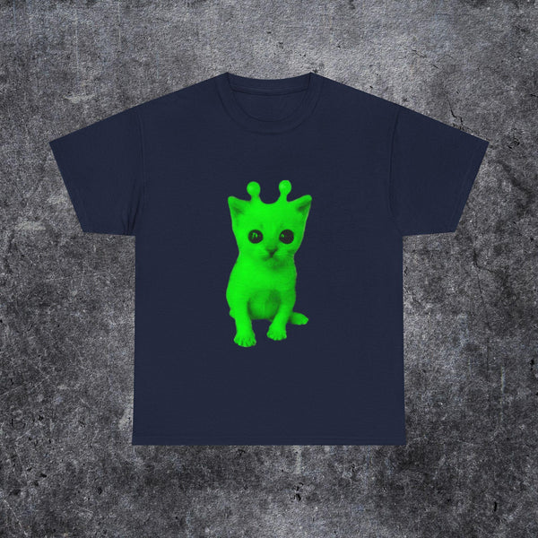 Silly Alien Cat T Shirt