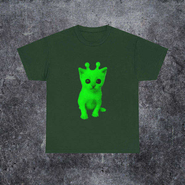 Silly Alien Cat T Shirt