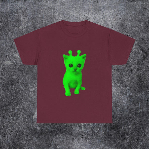 Silly Alien Cat T Shirt